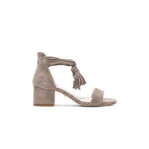 Raye Carlie Suede fringe Heeled Sandal in Sage Grey WOMENS 9